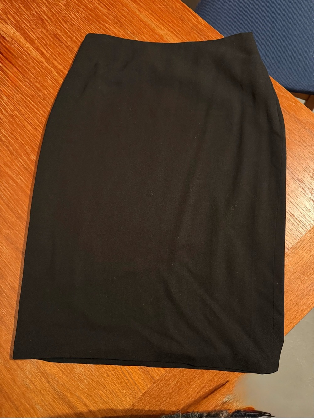 Vintage Nicole Fargo Skirt Pencil Knee Length Mid-rise Waist Black Size 2